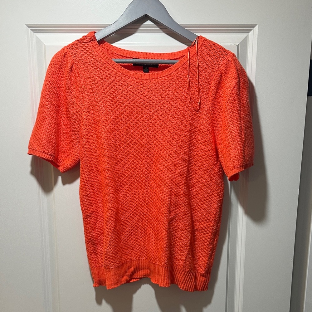 Joseph A Vibrant Orange Crew Neck Sweater